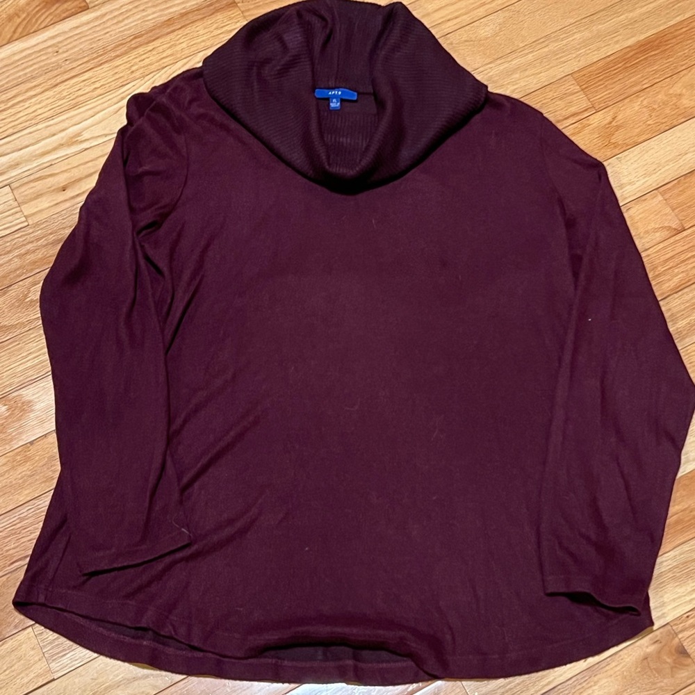 Plum Apt 9 turtleneck sweater. 🐢